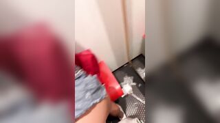 Big Ukrainian ass fucked in the locker room at the shopping center [Ukrainian porn, R